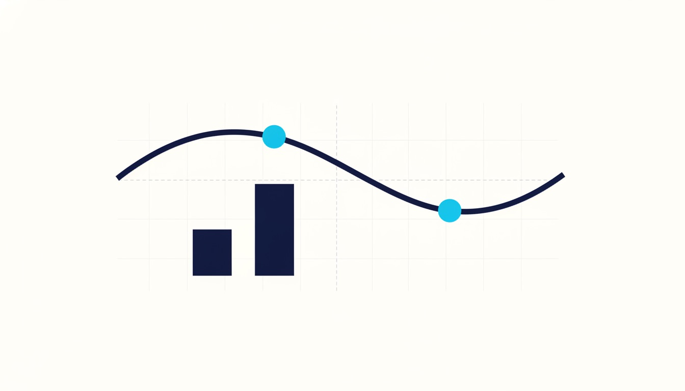 A smooth curve with two beads resting on it at different heights, above two bars of unequal height