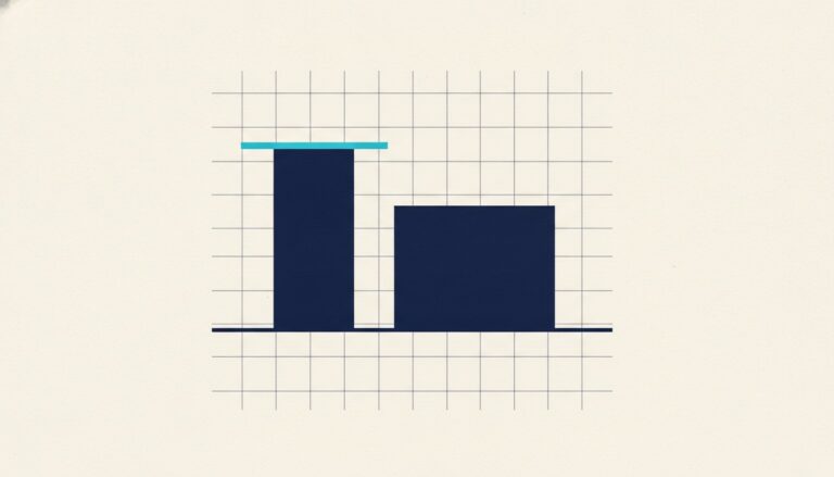 Two rectangles of equal area but very different proportions, one tall and narrow, one short and wide