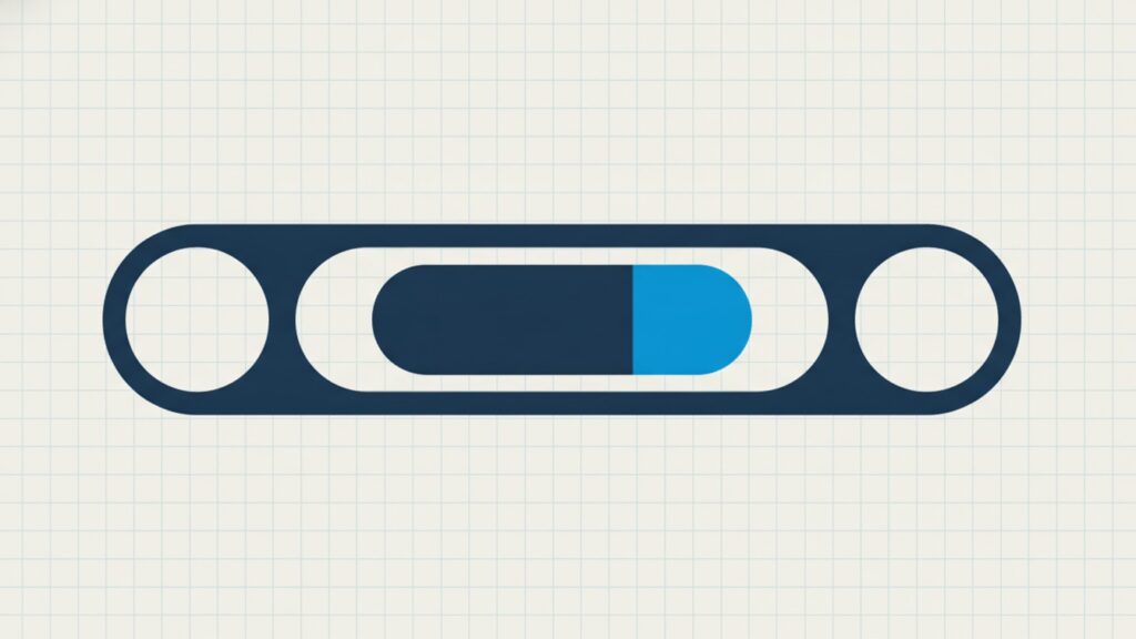 A sealed pneumatic tube carrying a single capsule, with both ends open and unattended